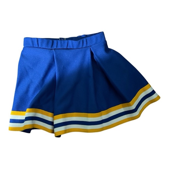 Cheer Blue and Yellow Pleated Skirt size 4-6 - Picture 2 of 2
